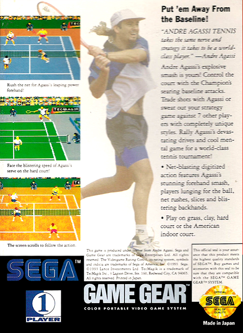 Andre Agassi Tennis — box-2D-back (US)