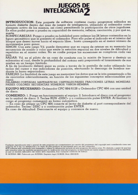 Juegos de Inteligencia 2 — box-2D-back (SP)