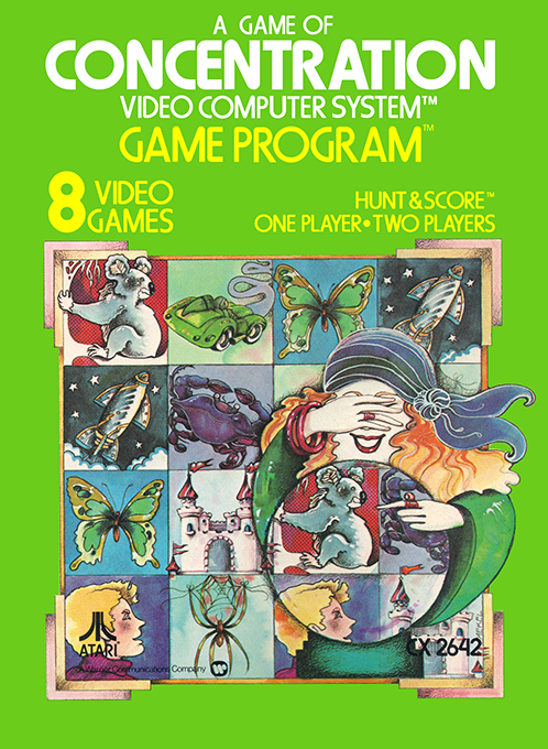 Game of 2600 Concentration, A box art