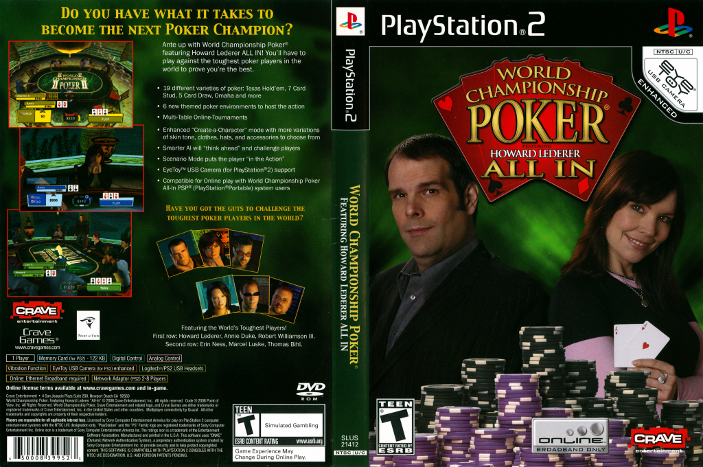 World Championship Poker - Featuring Howard Lederer - All In — box-texture (US)