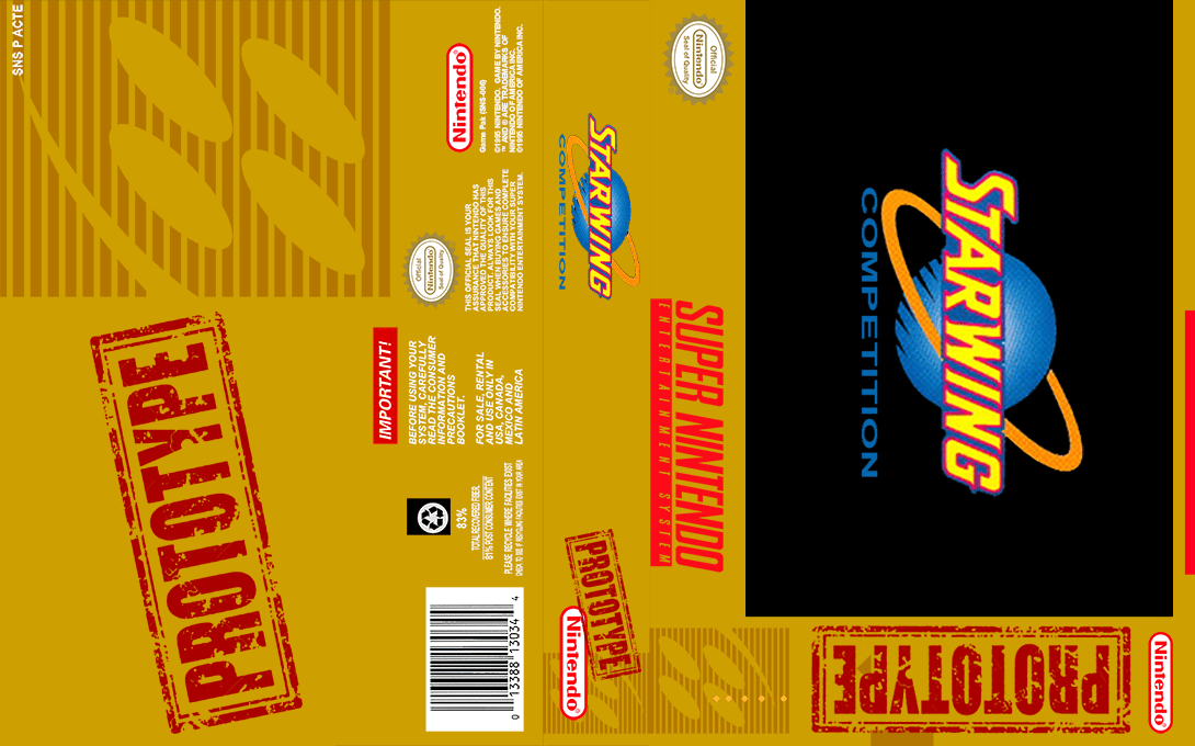 Star Fox - Super Weekend — box-texture (EU)