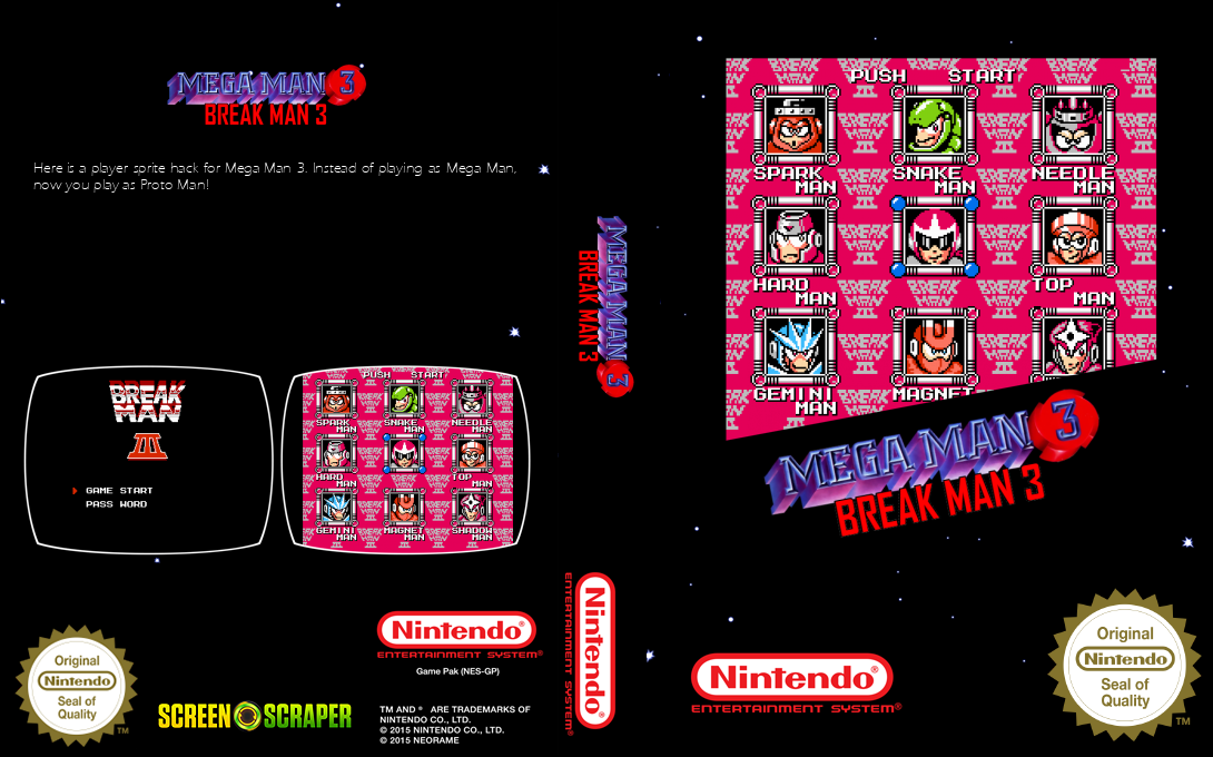 MegaMan III : Break Man 3 — box-texture (SS)