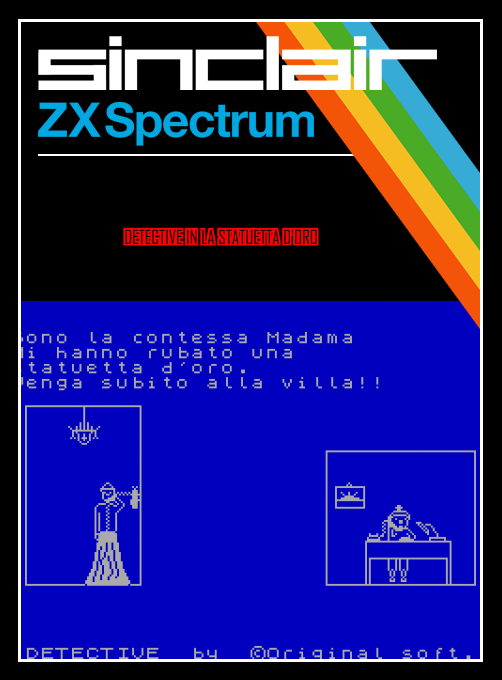 Detective In La Statuetta D'oro box art