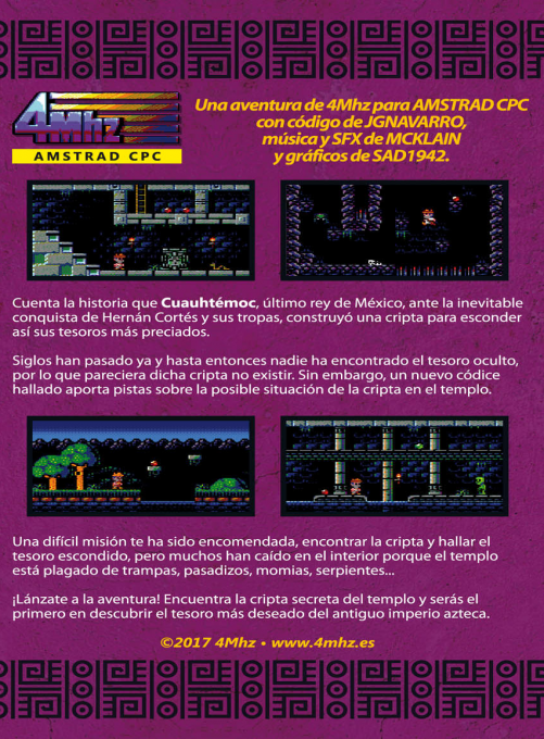 Tesoro Perdido de Cuauhtemoc, El — box-2D-back (SP)