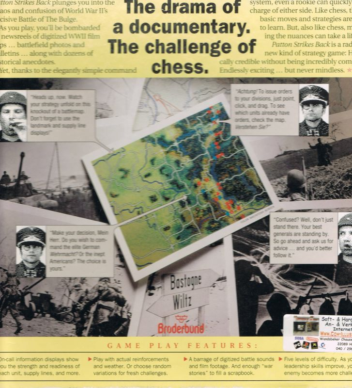 Patton Strikes Back - The Battle Of The Bulge — box-2D-back (US)