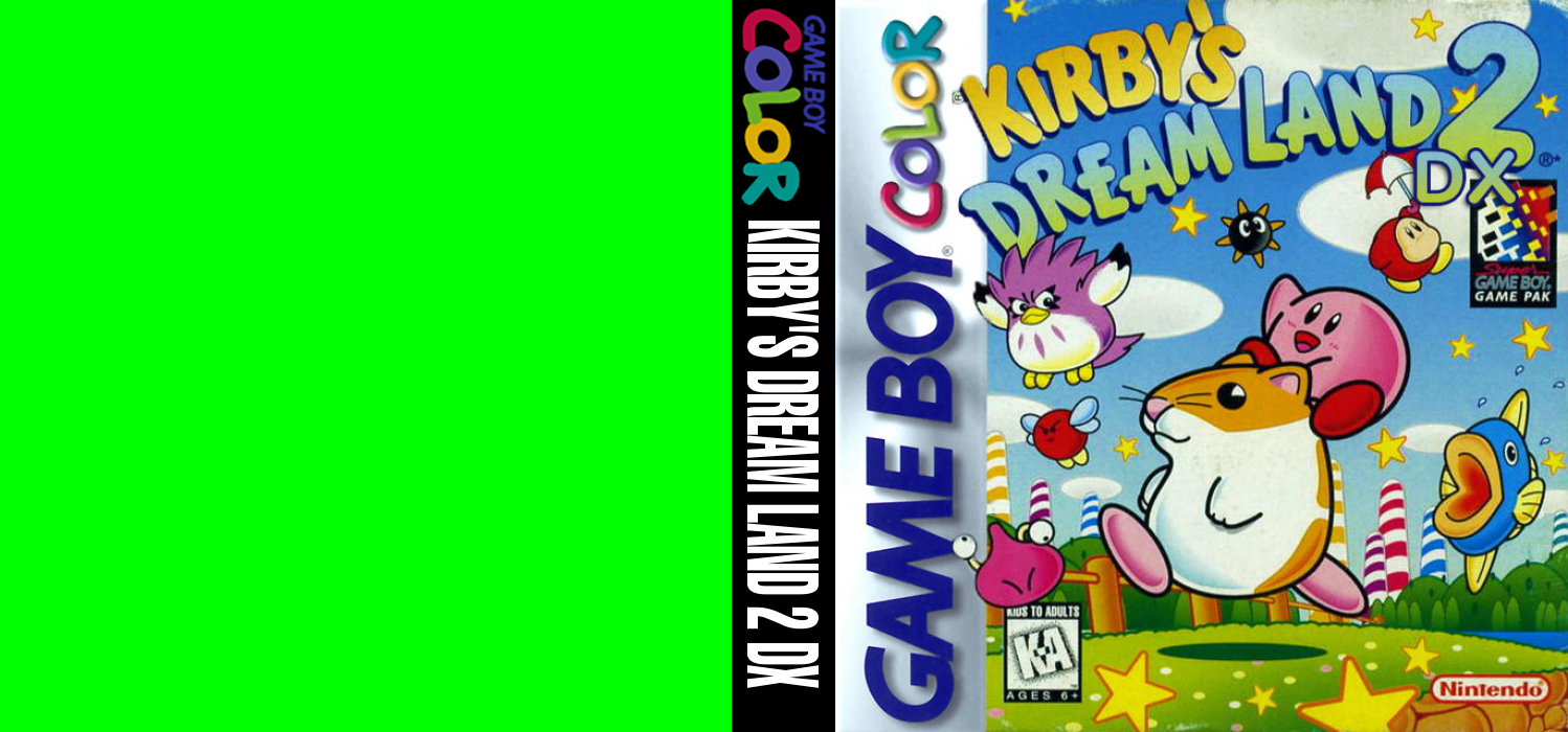 Kirby's Dream Land 2 DX — box-texture (US)