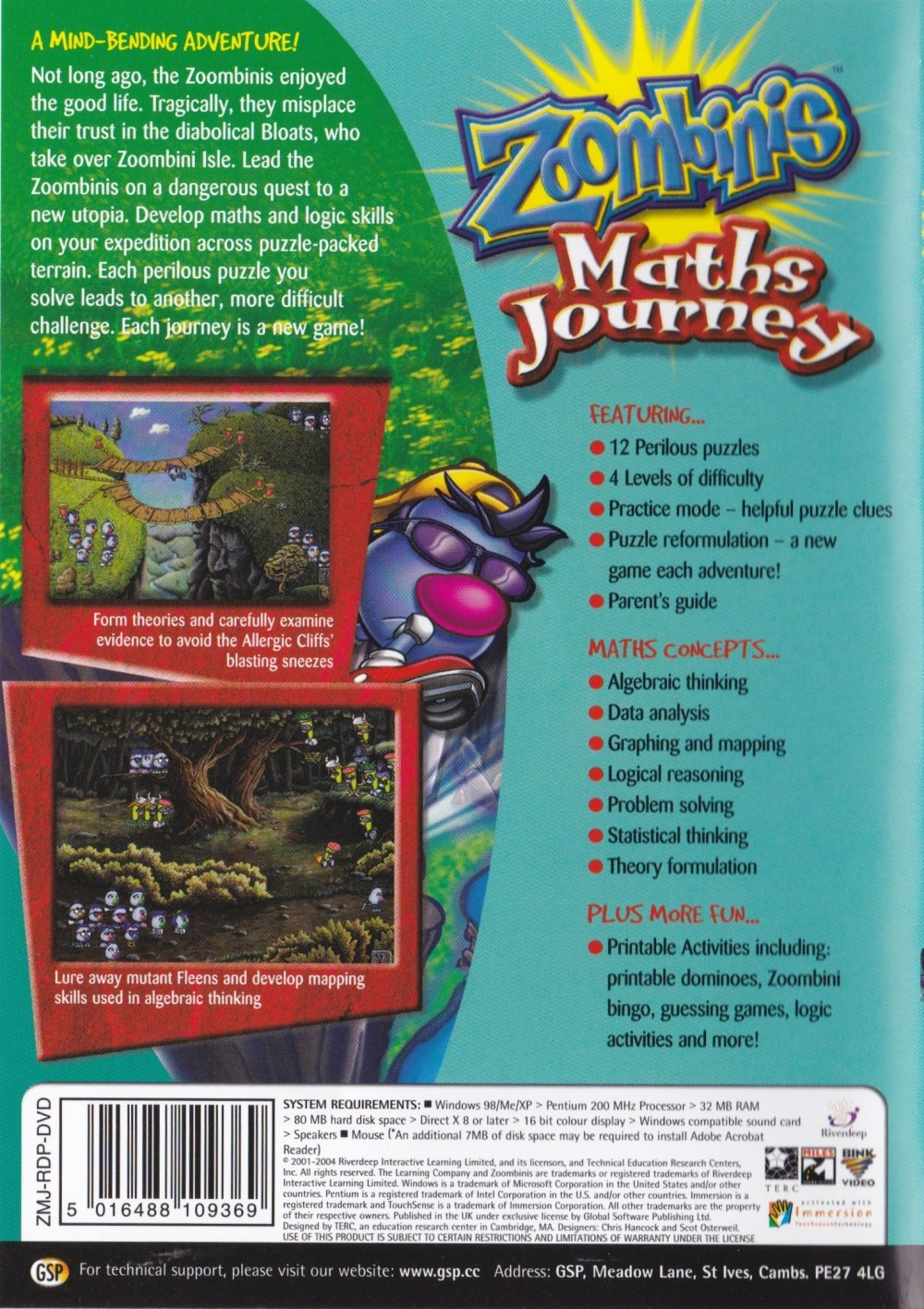 Logical Journey of the Zoombinis — box-2D-back (WOR)
