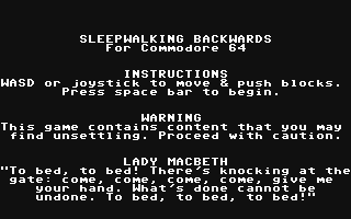 Sleepwalking Backwards — sstitle (WOR)