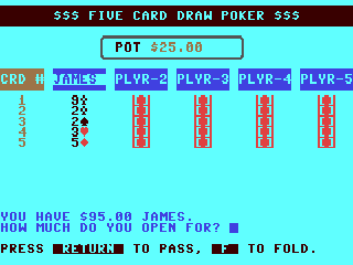 5 Card Draw Poker — ss (WOR)