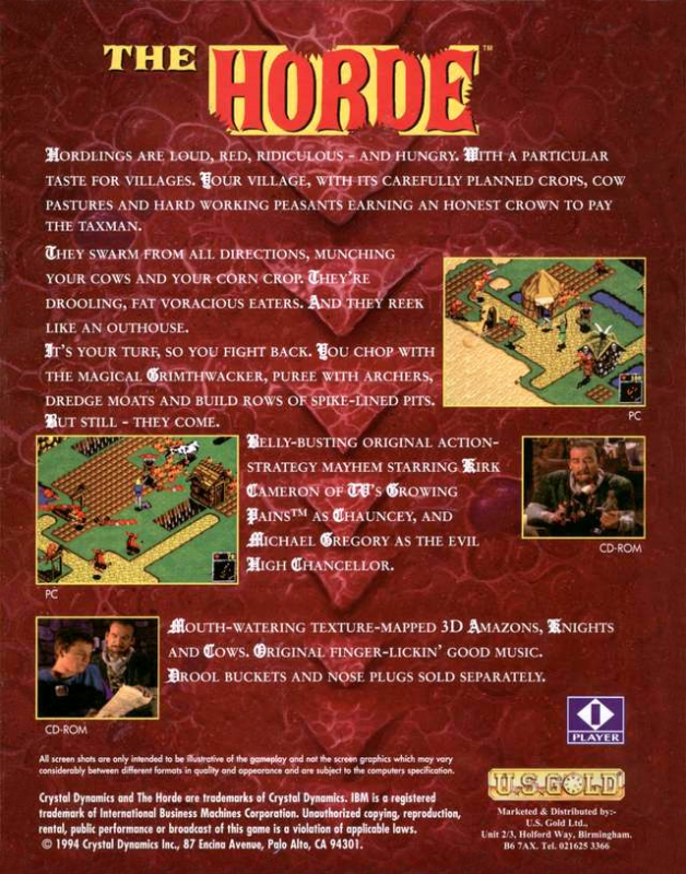 Horde, The — box-2D-back (EU)