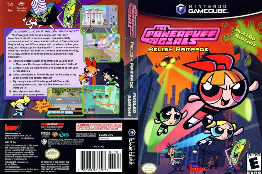 Powerpuff Girls, The - Relish Rampage - Pickled Edition — box-texture (US)