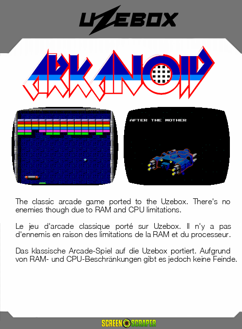 Arkanoid — box-2D-back (SS)