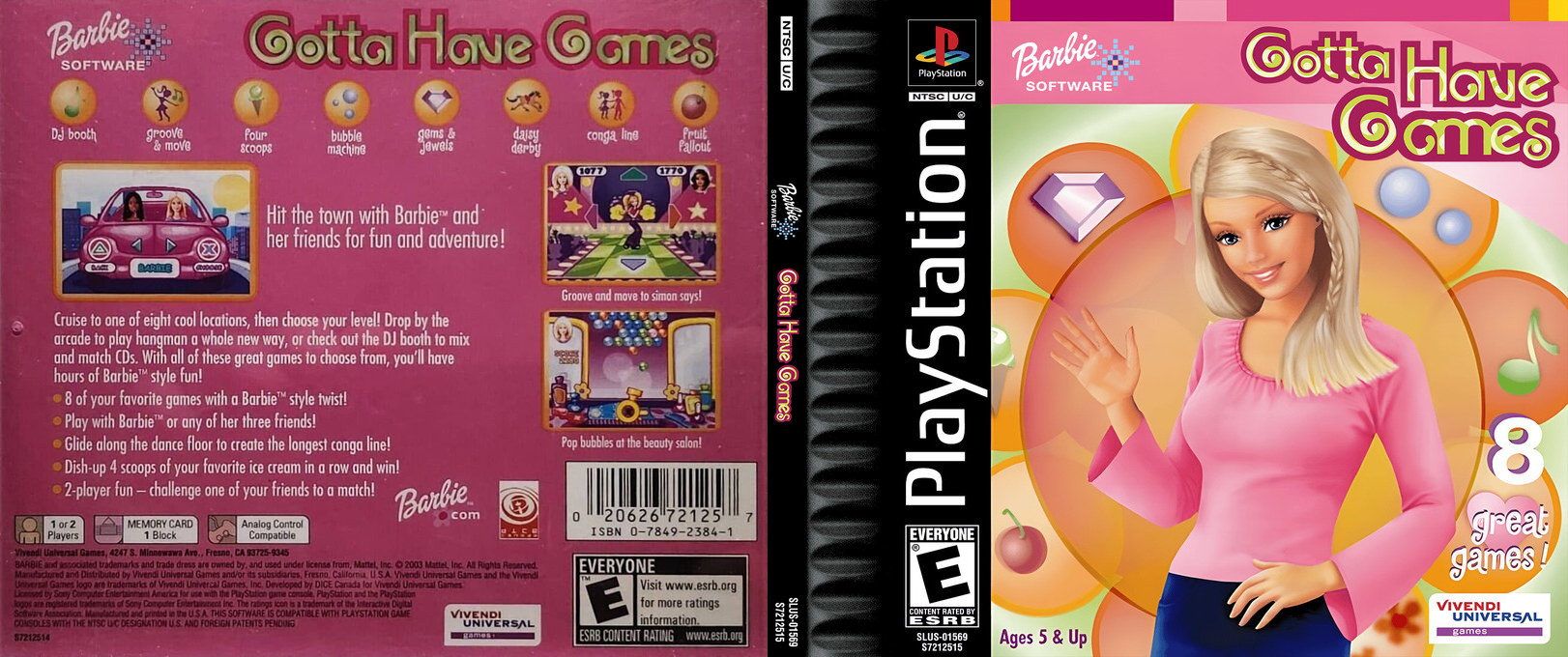 Barbie - Gotta Have Games — box-texture (US)