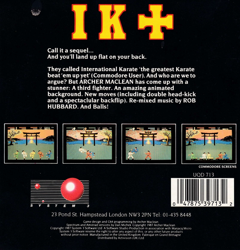 International Karate plus — box-2D-back (EU)
