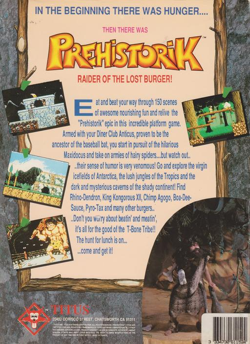 Prehistorik — box-2D-back (EU)