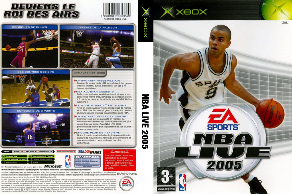 NBA Live 2005 — box-texture (FR)