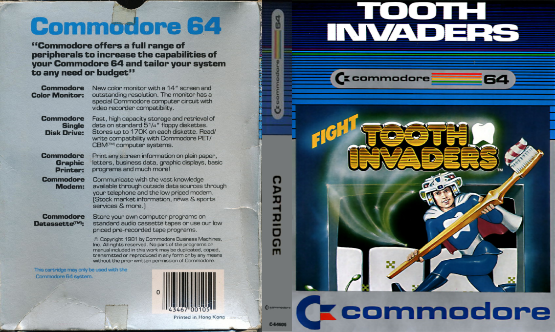 Tooth Invaders — box-texture (EU)