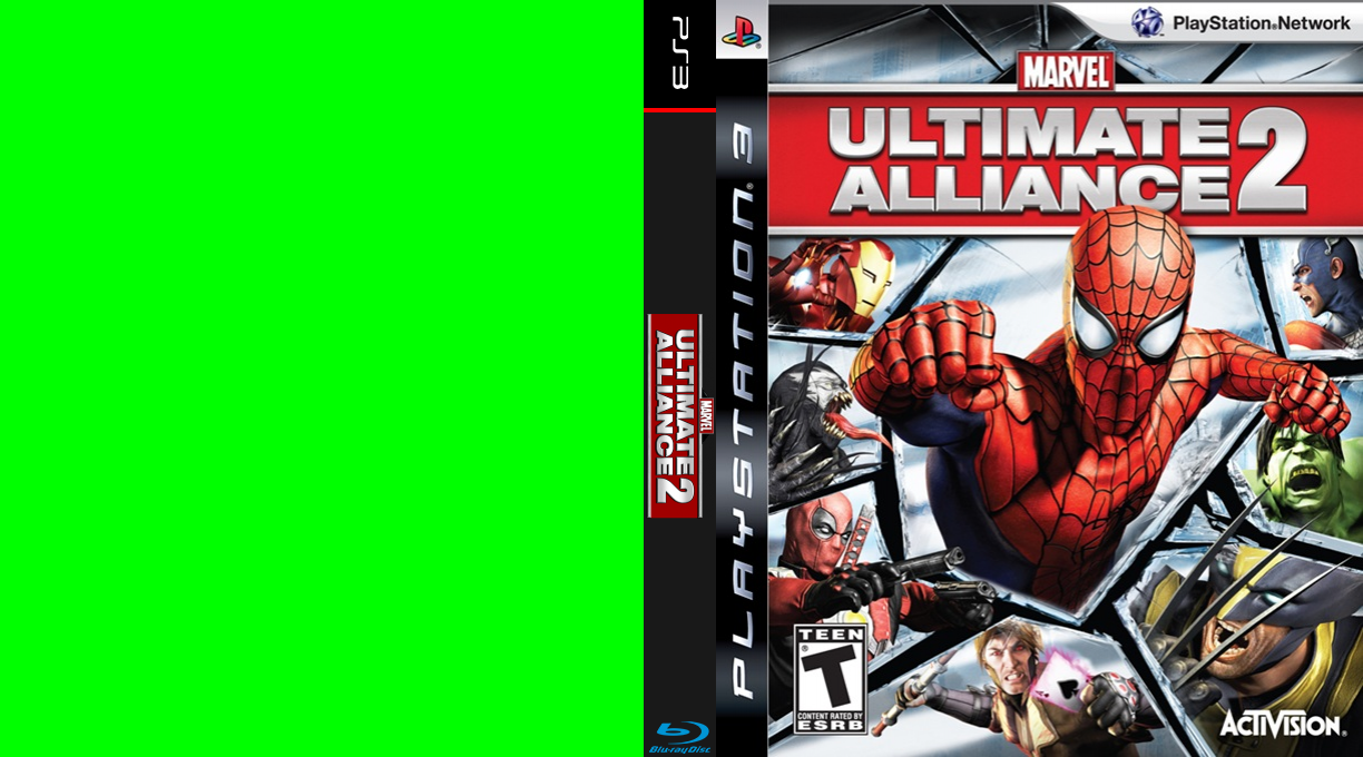 Marvel - Ultimate Alliance 2 — box-texture (US)