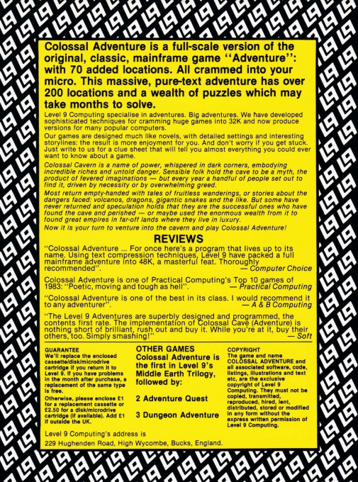 Colossal Adventure — box-2D-back (EU)