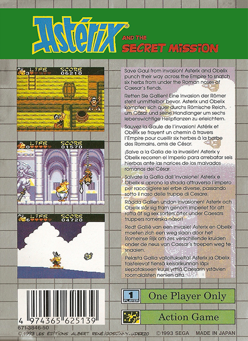 Asterix and the Secret Mission — box-2D-back (EU)