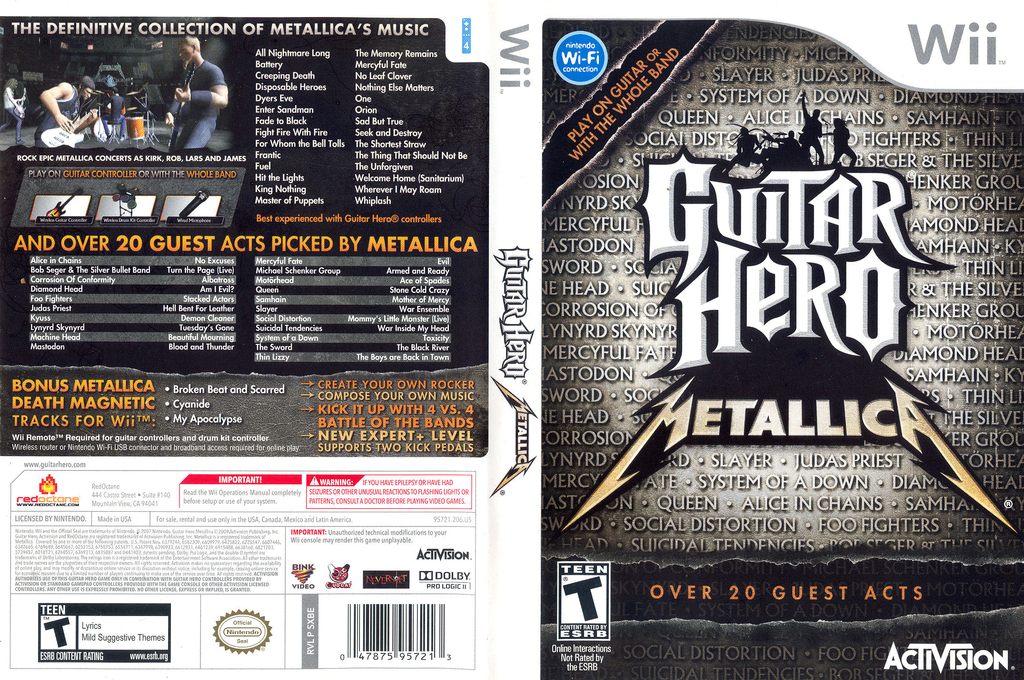 Guitar Hero - Metallica — box-texture (US)