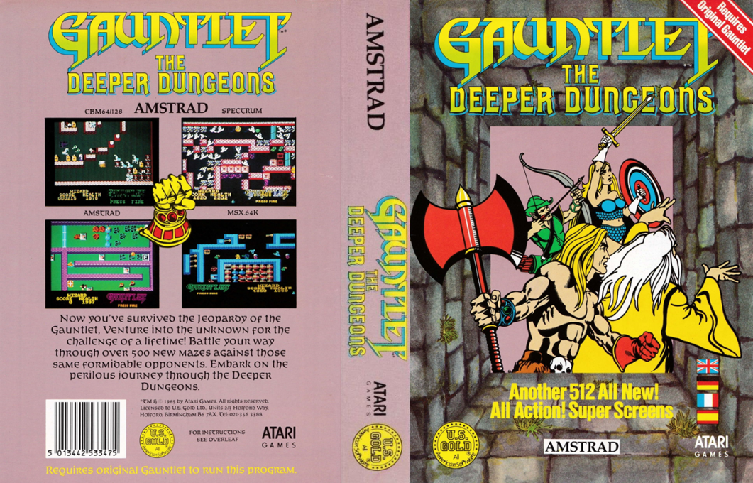 Gauntlet - The Deeper Dungeons — box-texture (EU)