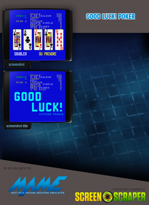 Good Luck! poker — box-2D-back (SS)
