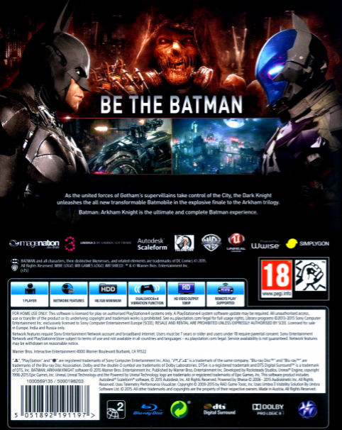 Batman - Arkham Knight — box-2D-back (EU)