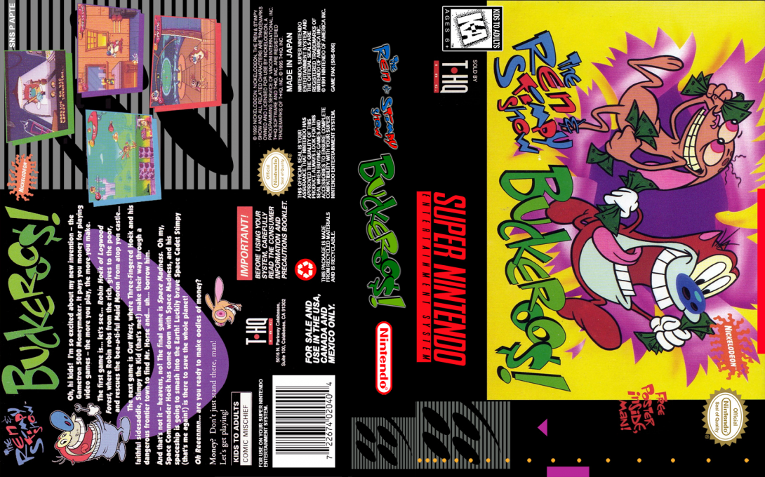 Ren And Stimpy Show - Buckeroo$!, The — box-texture (US)