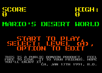 Mario's Desert World — sstitle (WOR)