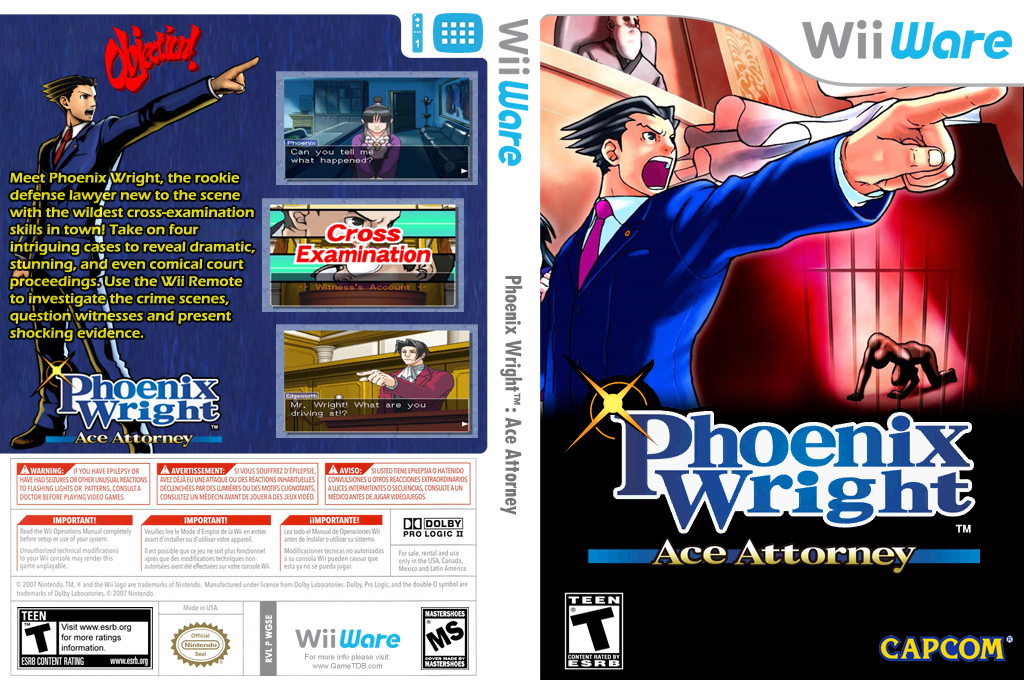 Phoenix Wright - Ace Attorney — box-texture (US)