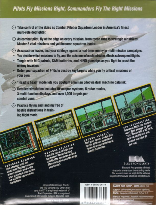 F-16 Combat Pilot — box-2D-back (US)