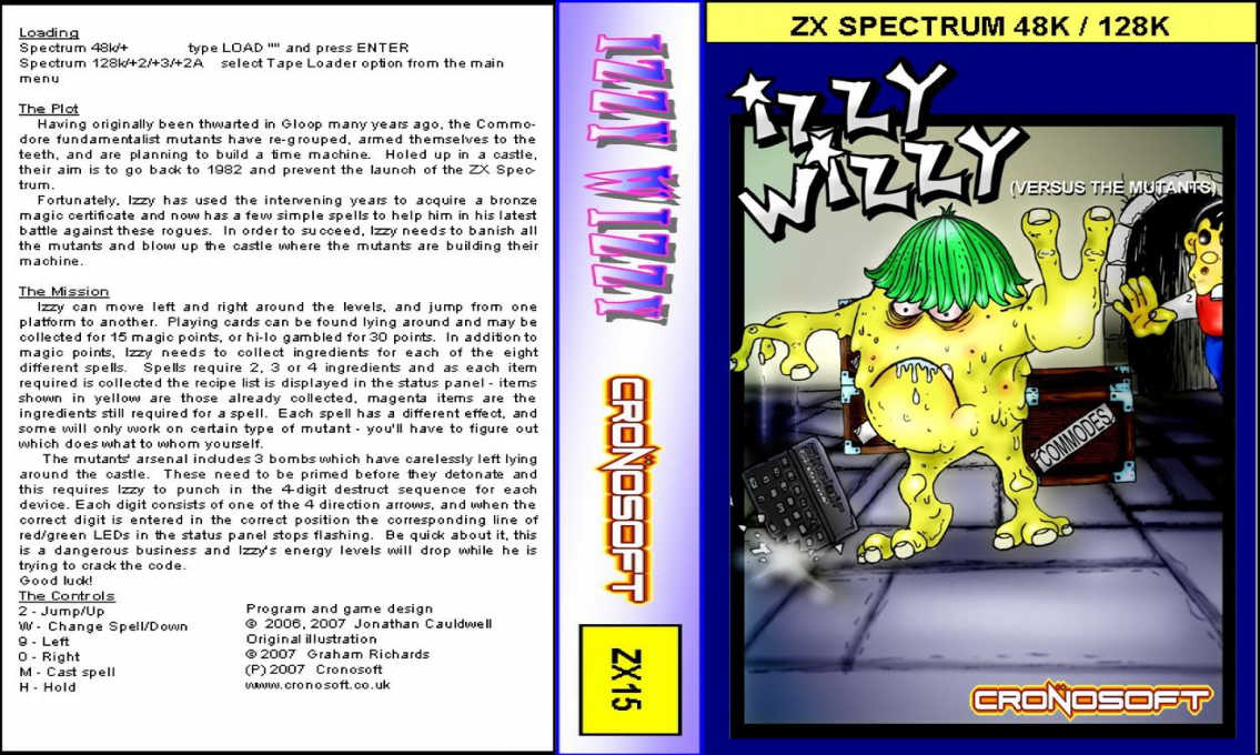 Izzy Wizzy Versus the Mutants — box-texture (EU)