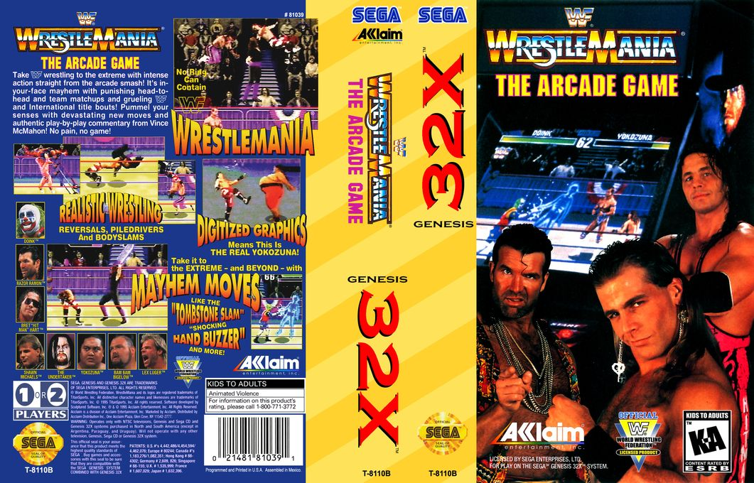 WWF WrestleMania - The Arcade Game — box-texture (US)