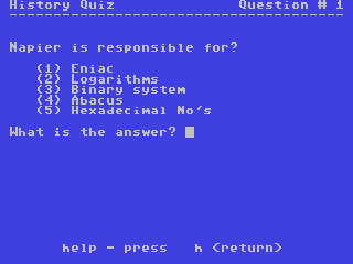 Computer History — ss (WOR)