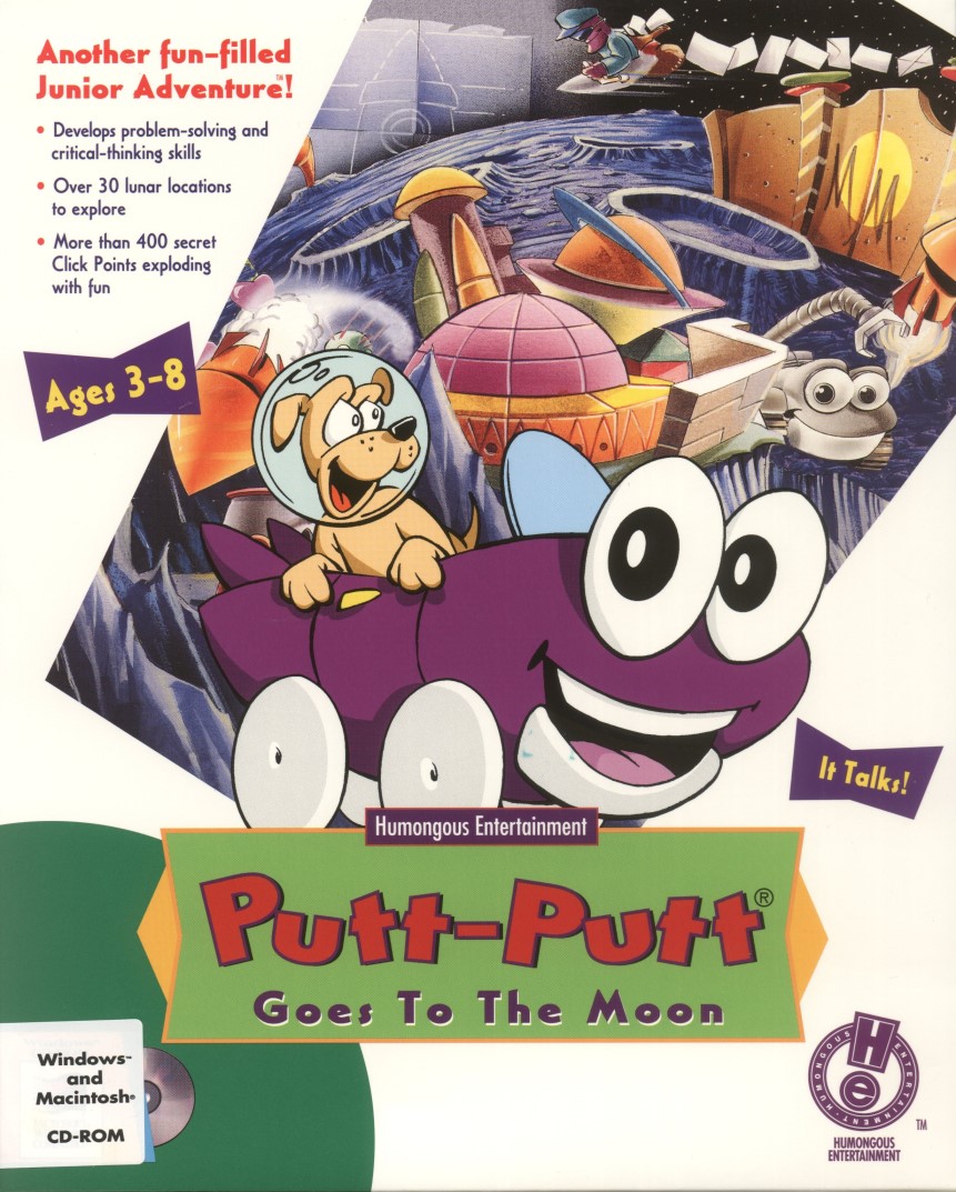 Putt-Putt Goes to the Moon box art