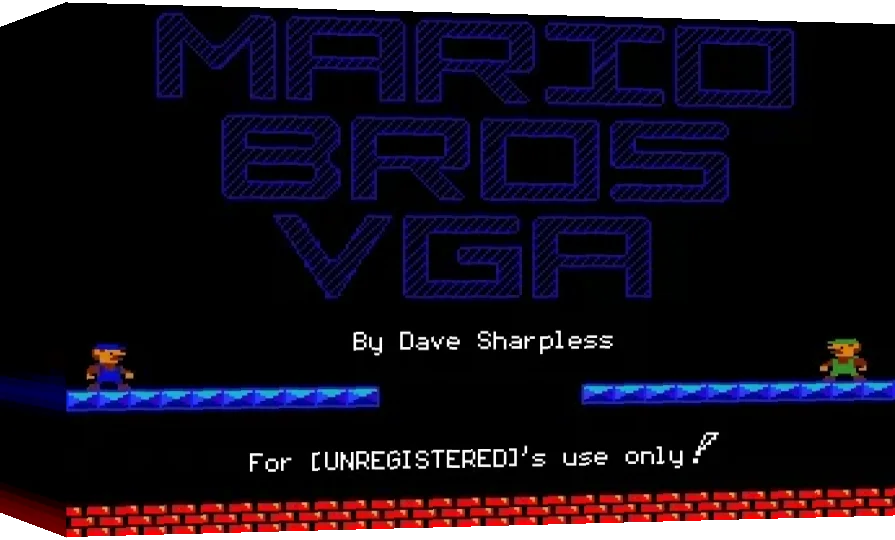 Mario Brothers VGA — box-3D (WOR)