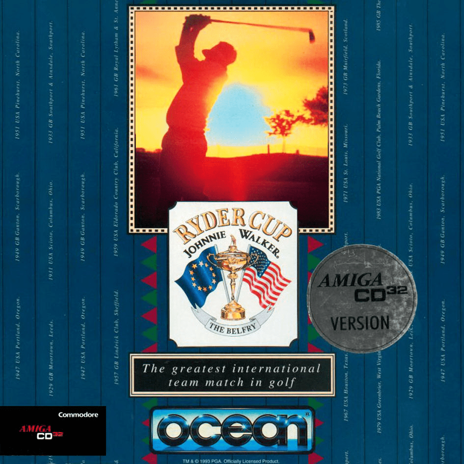 Ryder Cup - Johnnie Walker box art
