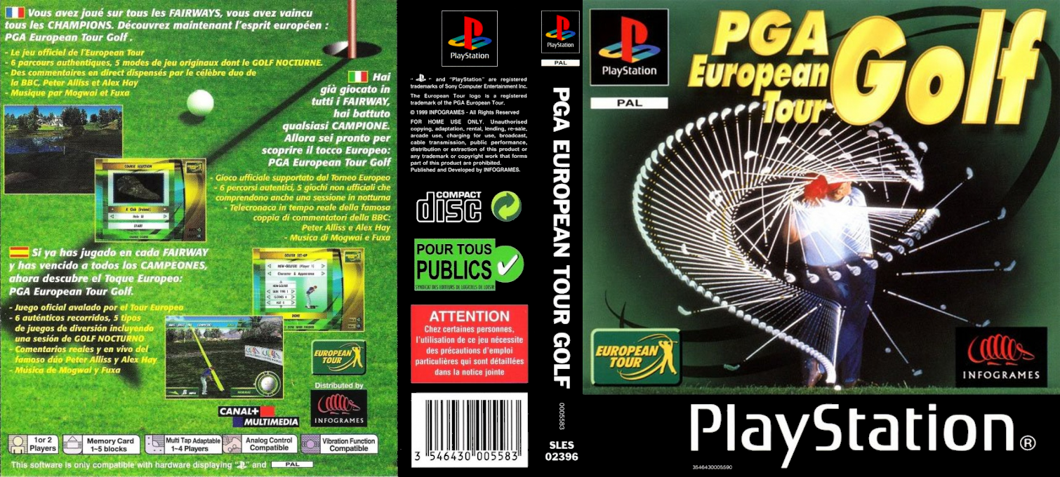 Pga European Tour Golf — box-texture (EU)