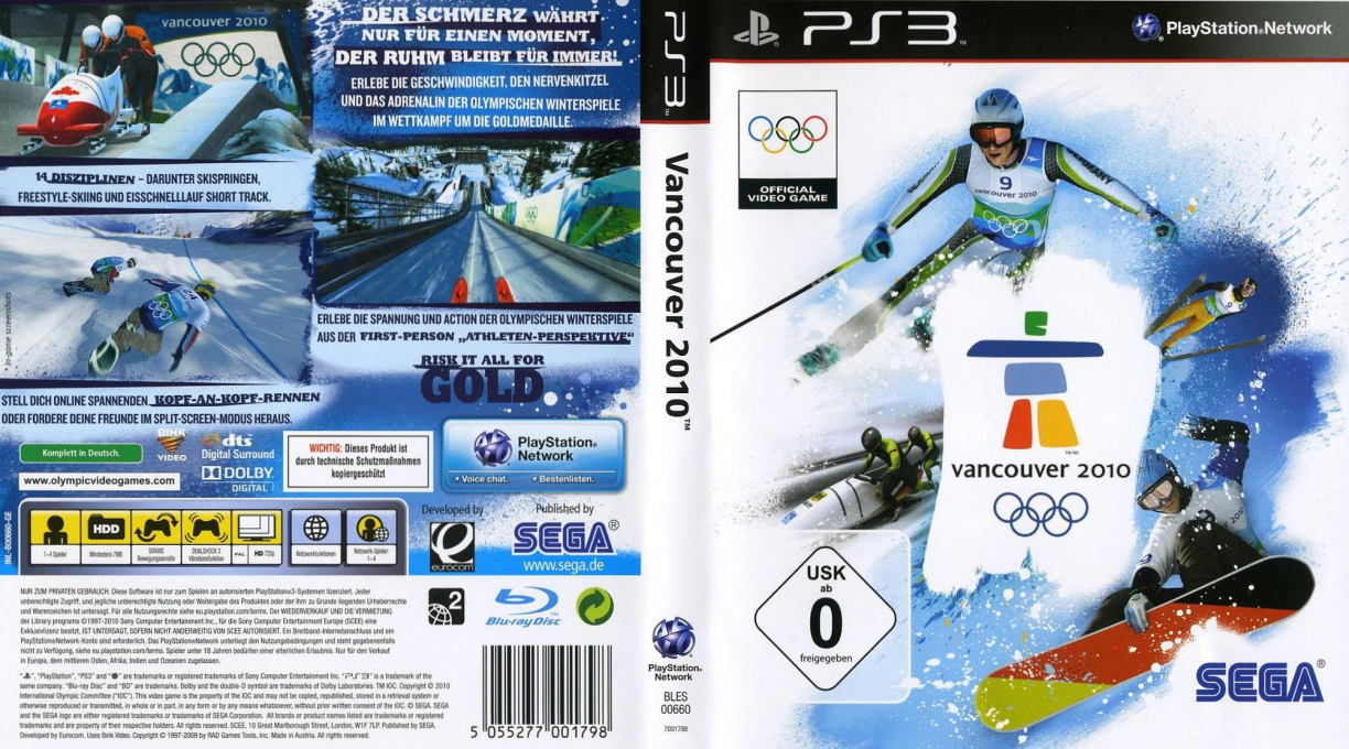 Vancouver 2010 - Le Jeu Vidéo Officiel Des Jeux Olympiques — box-texture (DE)
