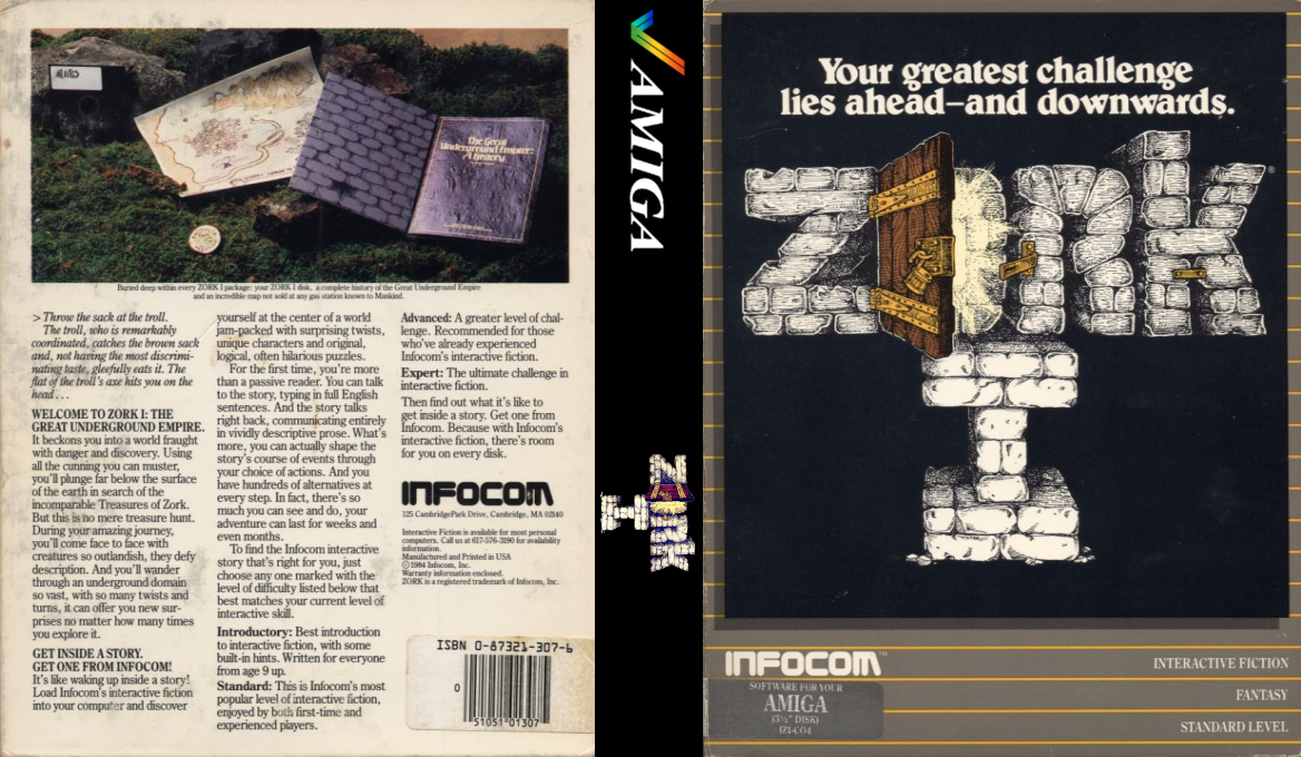 Zork I - The Great Underground Empire — box-texture (US)