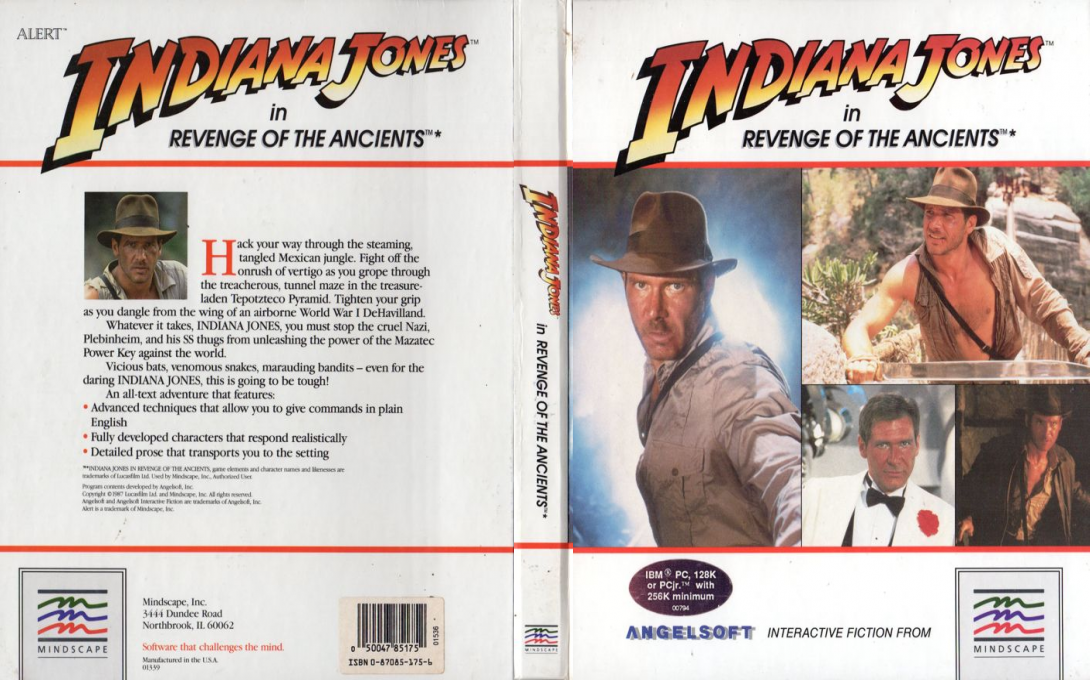Indiana Jones In Revenge Of The Ancients — box-texture (US)