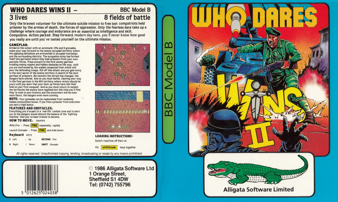Who Dares Wins 2 — box-texture (EU)