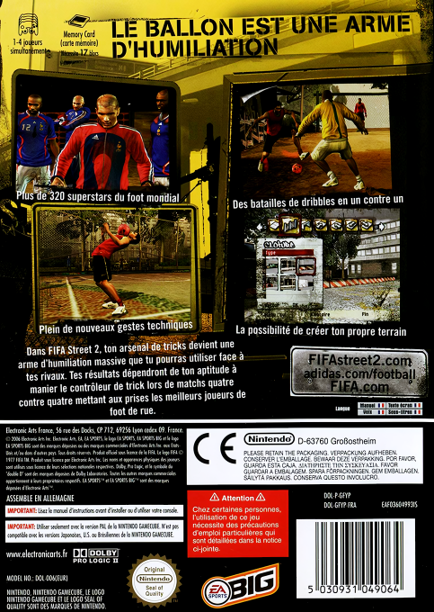 FIFA Street 2 — box-2D-back (FR)
