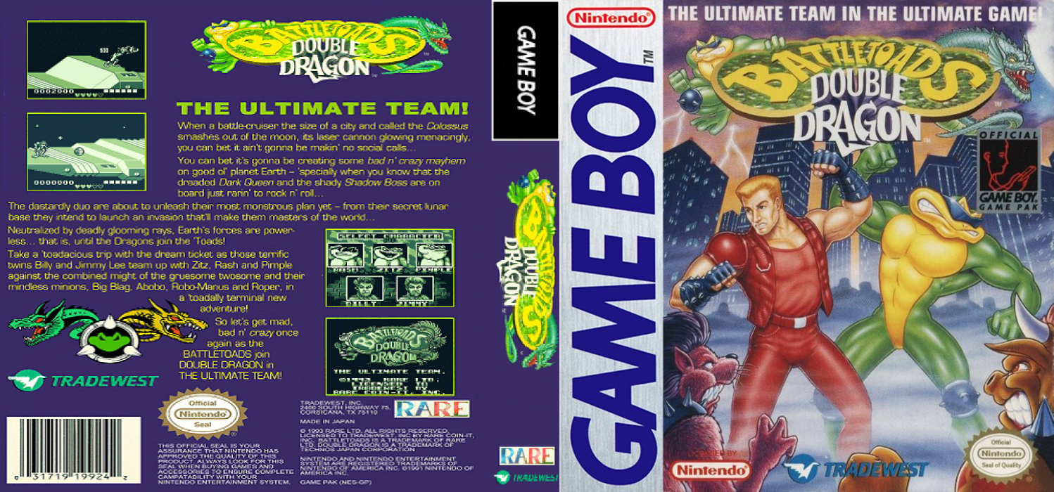 Battletoads Double Dragon — box-texture (US)