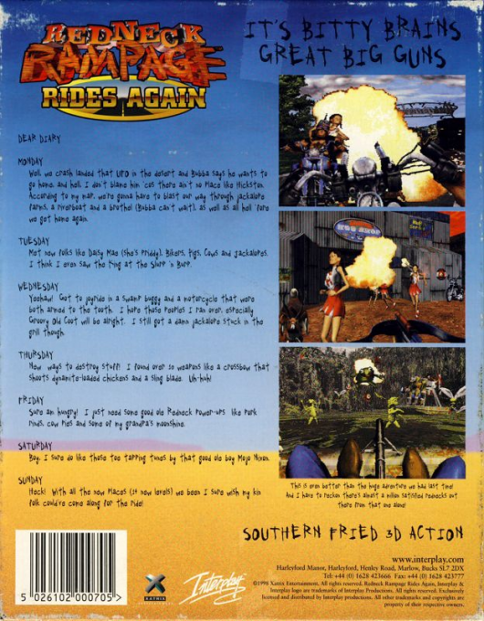Redneck Rampage Rides Again — box-2D-back (EU)