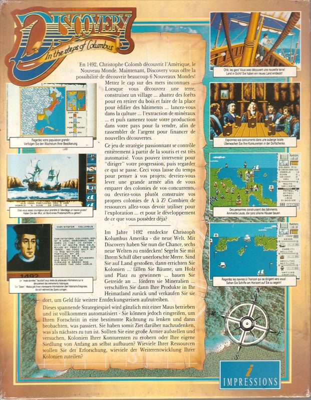 Discovery - In The Steps Of Columbus — box-2D-back (EU)