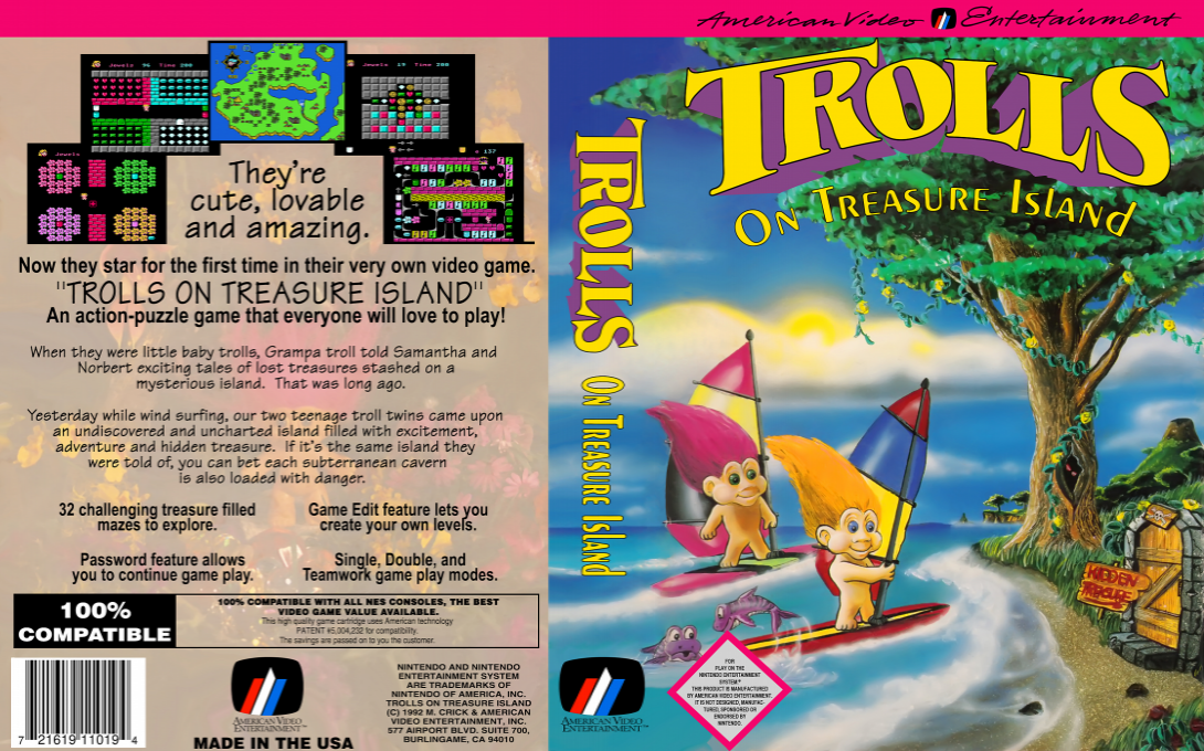 Trolls On Treasure Island — box-texture (US)