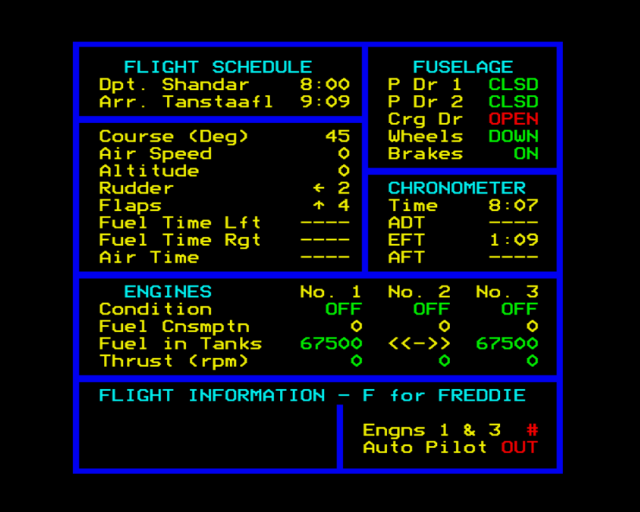 F For Freddie — ss (WOR)