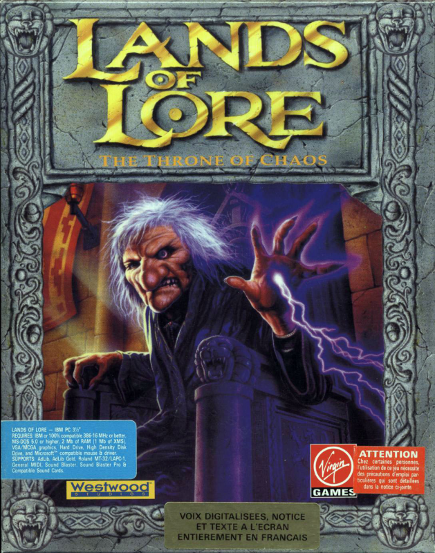 Lands Of Lore - The Throne Of Chaos — box-2D (FR)